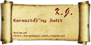 Keresztény Judit névjegykártya
