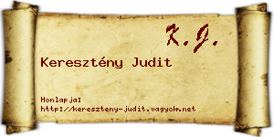Keresztény Judit névjegykártya